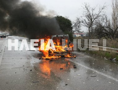 Πύργος: Σοβαρό τροχαίο με έξι τραυματίες στην Ε.Ο. Πατρών - Πύργου (φωτό)